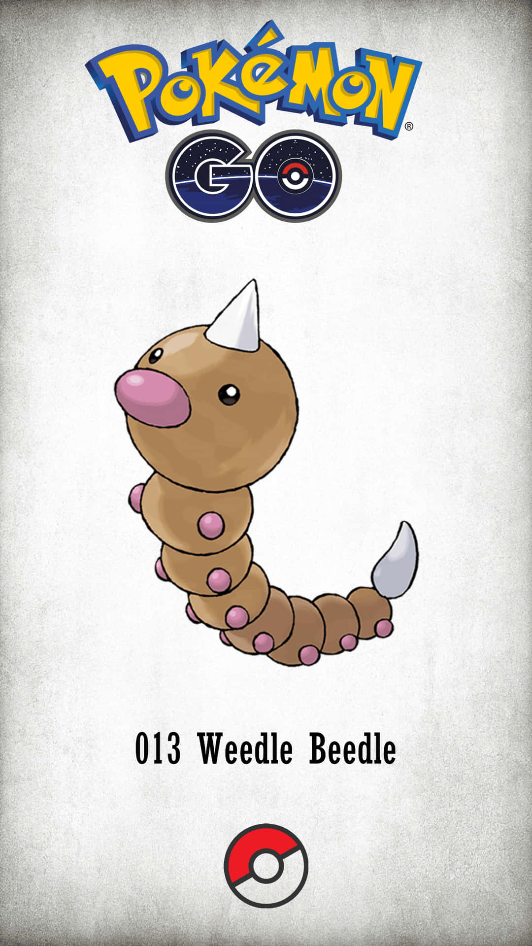 Download Pokemon Go Weedle Poster Wallpaper | Wallpapers.com