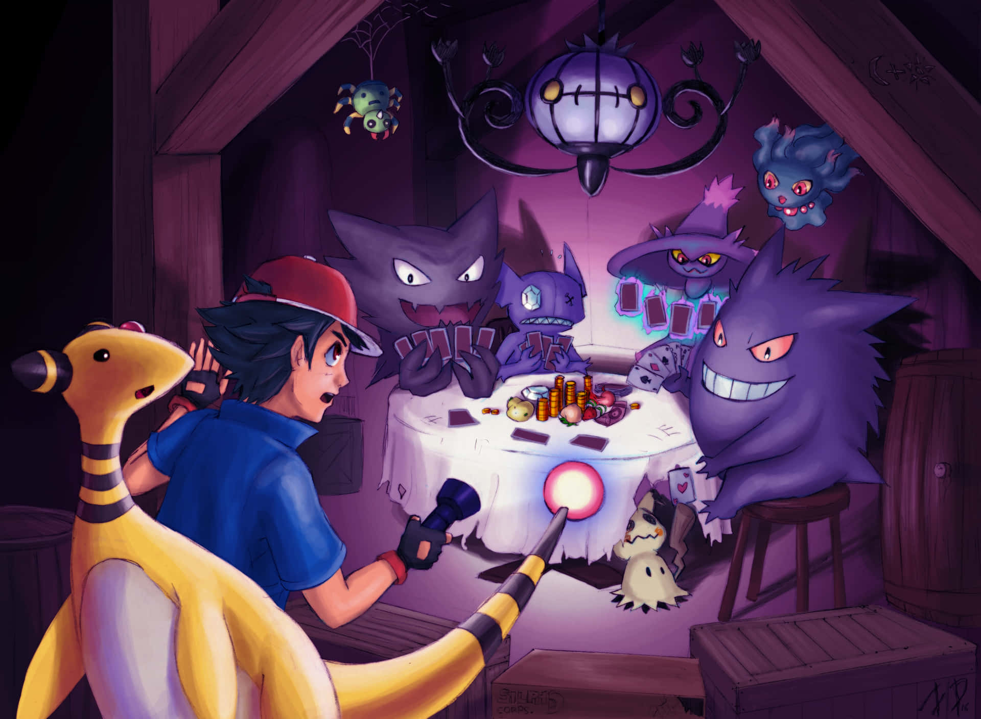 "The Perfect Fusion For The Spooky Season: Enjoy This Pokemon + Halloween Mash-Up!" Wallpaper