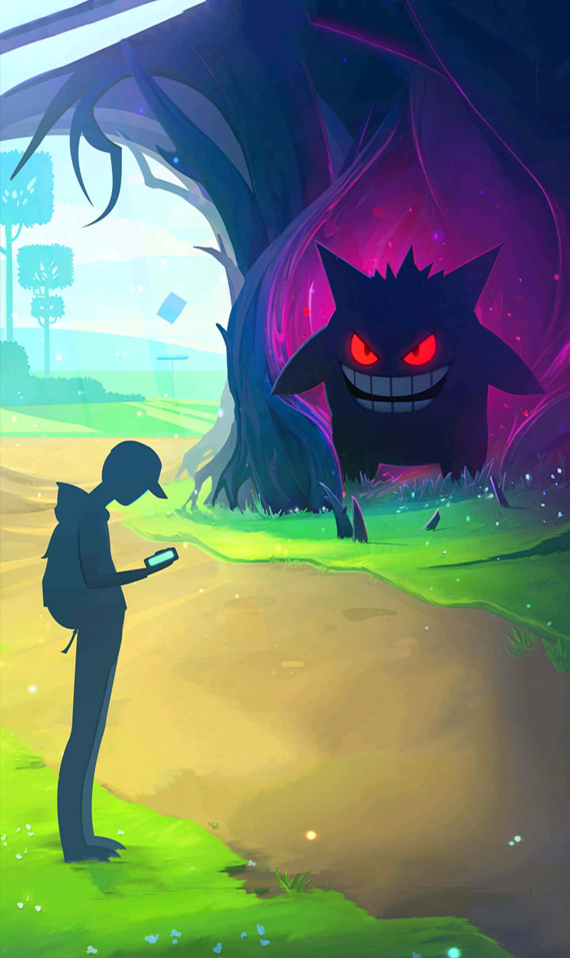 Kommin Stimmung Für Die Schaurige Jahreszeit Mit Diesem Festlichen Pokémon-halloween-wallpaper! Wallpaper