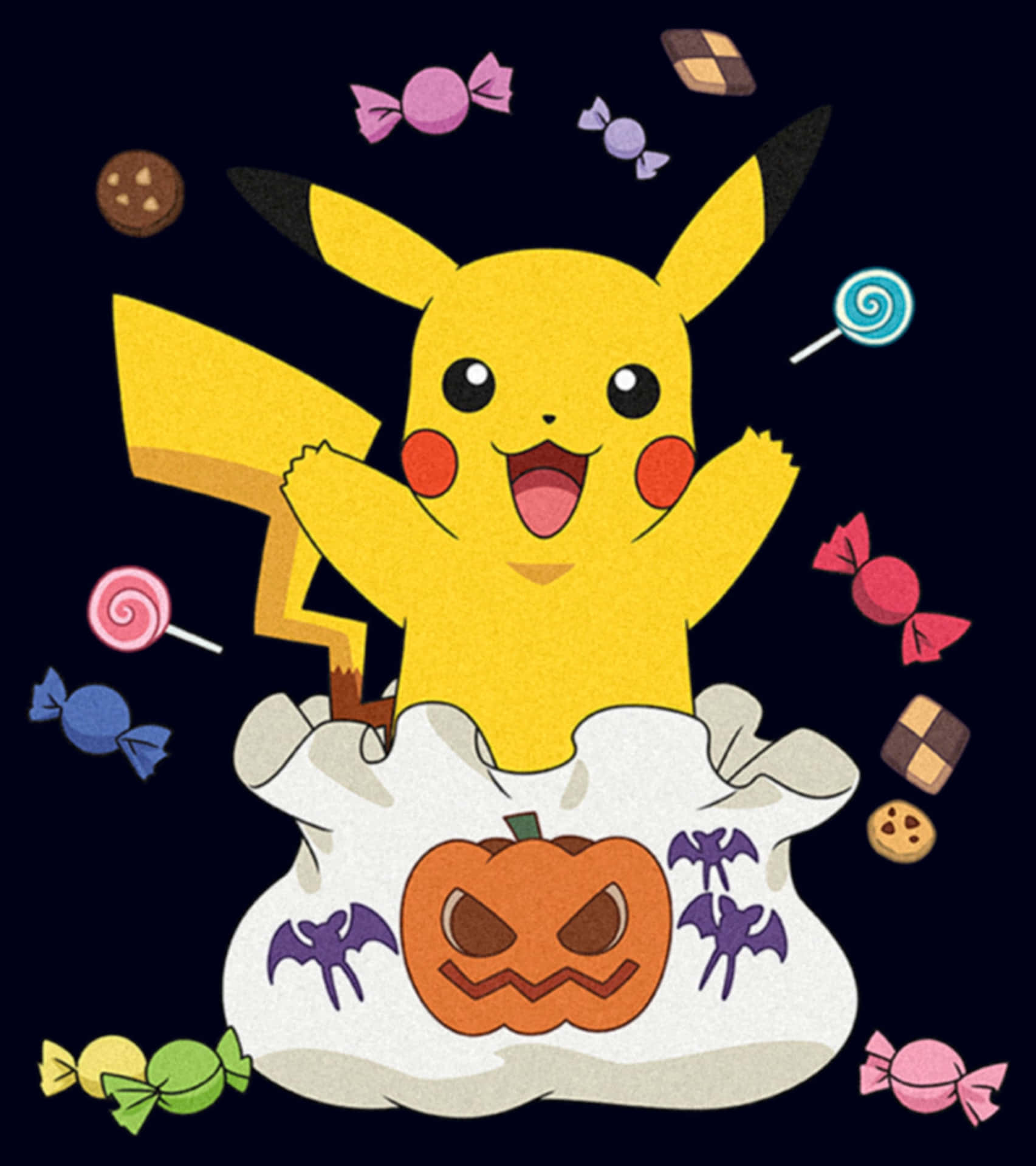 Cute Pikachu Pokemon Halloween Wallpaper