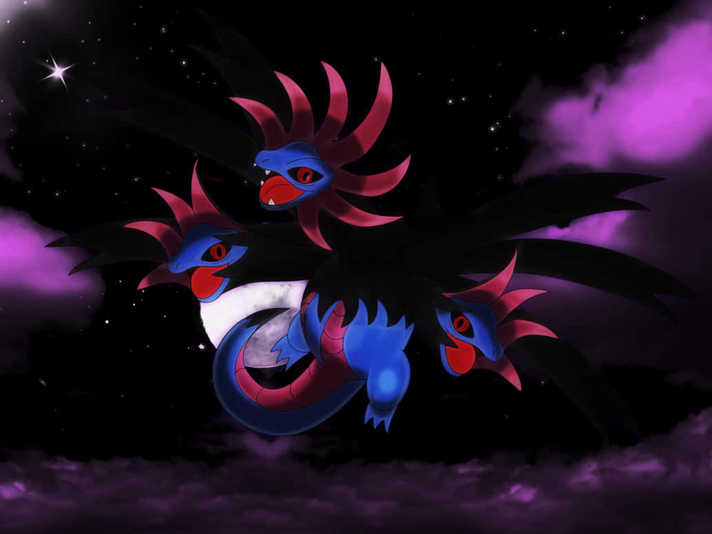 Pokémon Hydreigon In Dark Sky Wallpaper