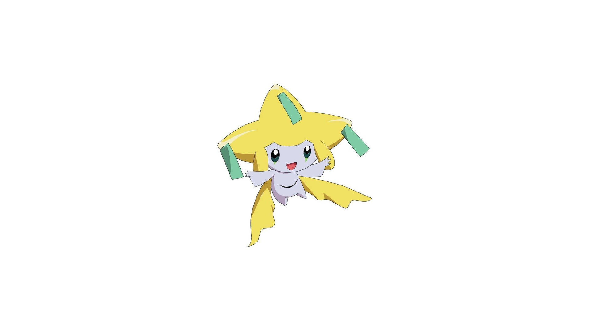 Pokémonjirachi En Un Fondo Blanco Liso. Fondo de pantalla