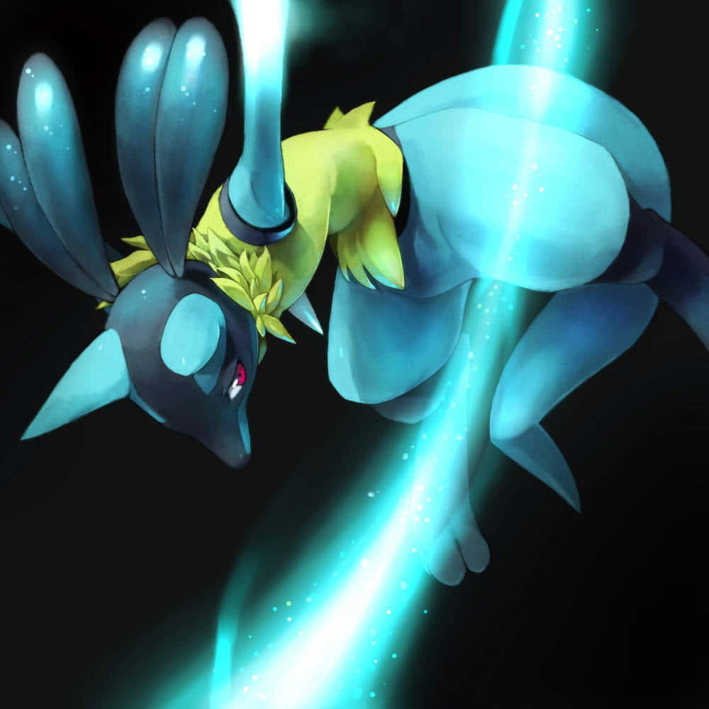 Pokémonlucario Con Luz Verde Brillante Fondo de pantalla
