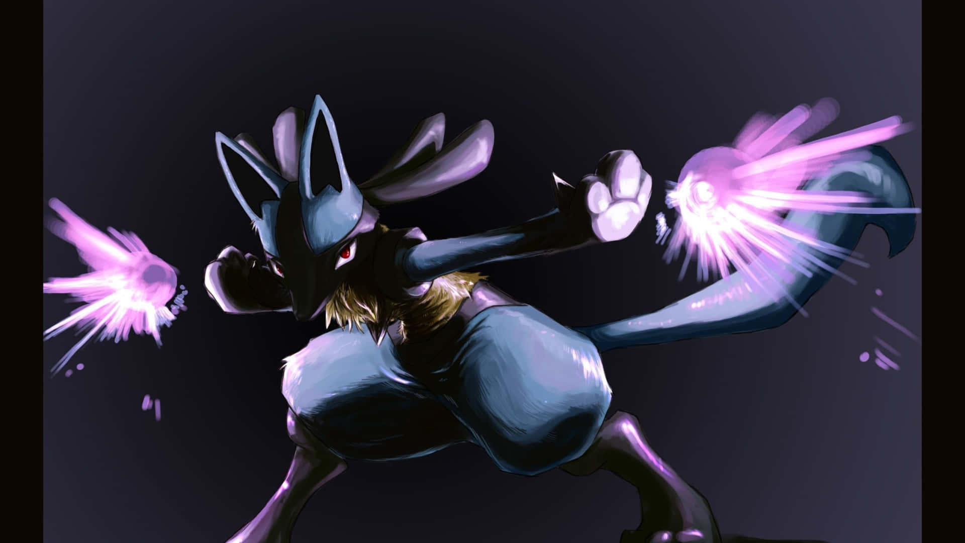 Pulsooscuro De Pokemon Lucario. Fondo de pantalla