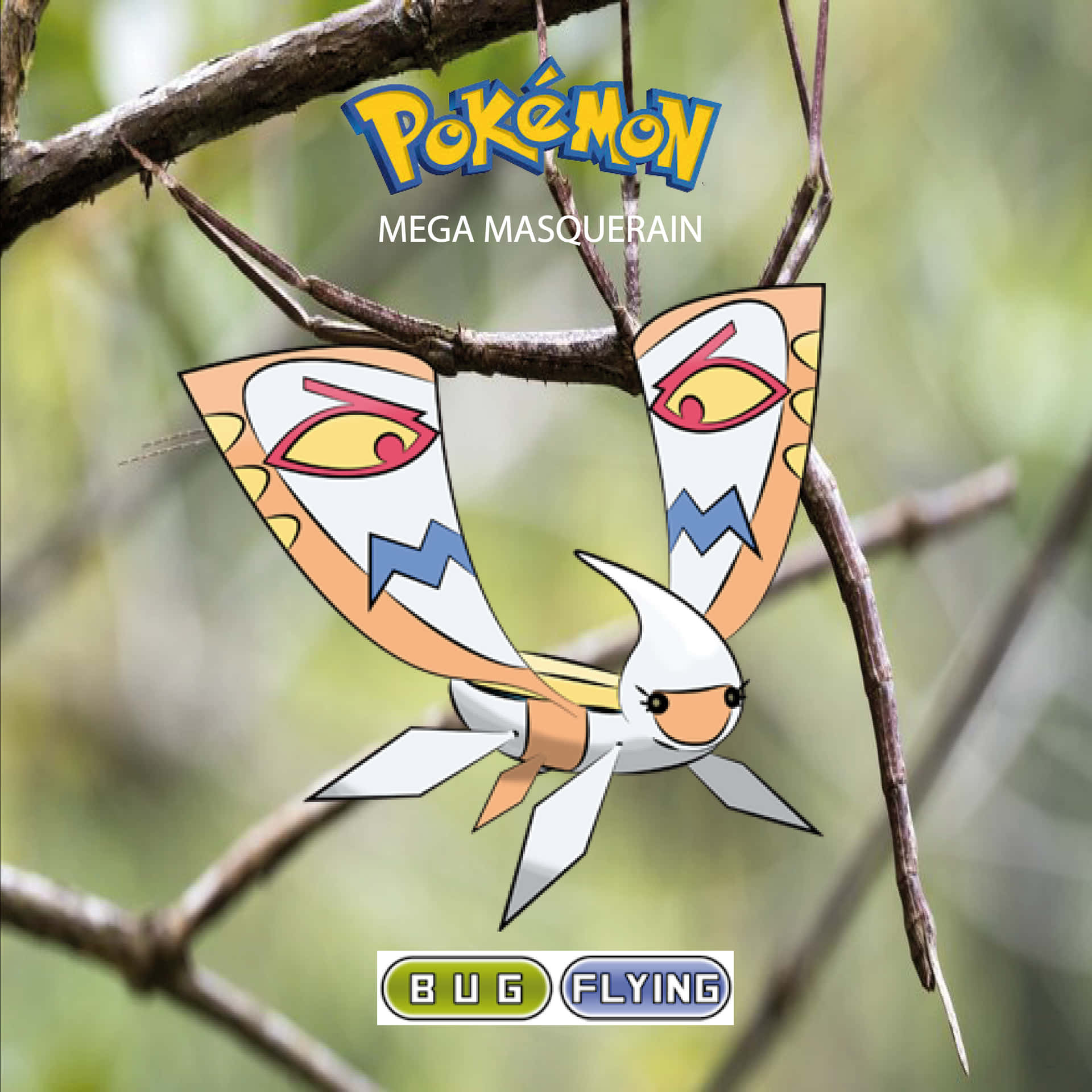Pokemon Masquerain Poster Wallpaper