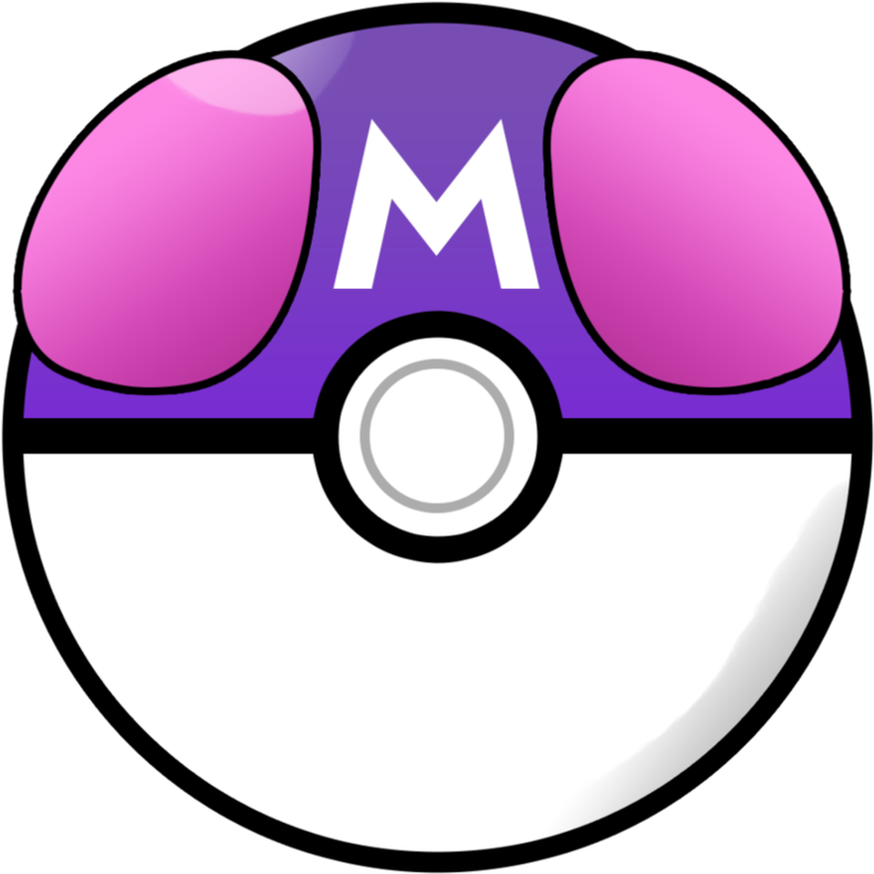 Pokemon Master Ball Illustration PNG