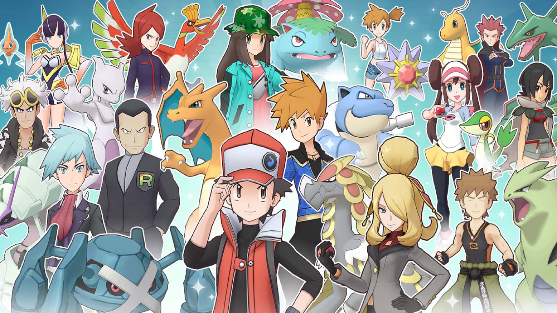 Relive The Excitement Of The Pokèmon Masters Game Wallpaper