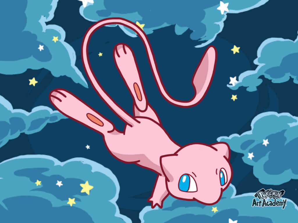 Cute and Curious Pokemon Mew Wallpaper
