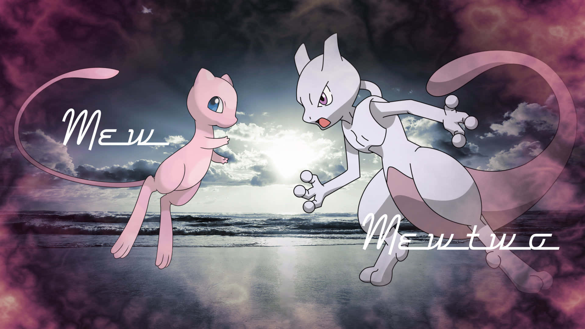 Feel the Magical Powers of Pokemon Mew Wallpaper