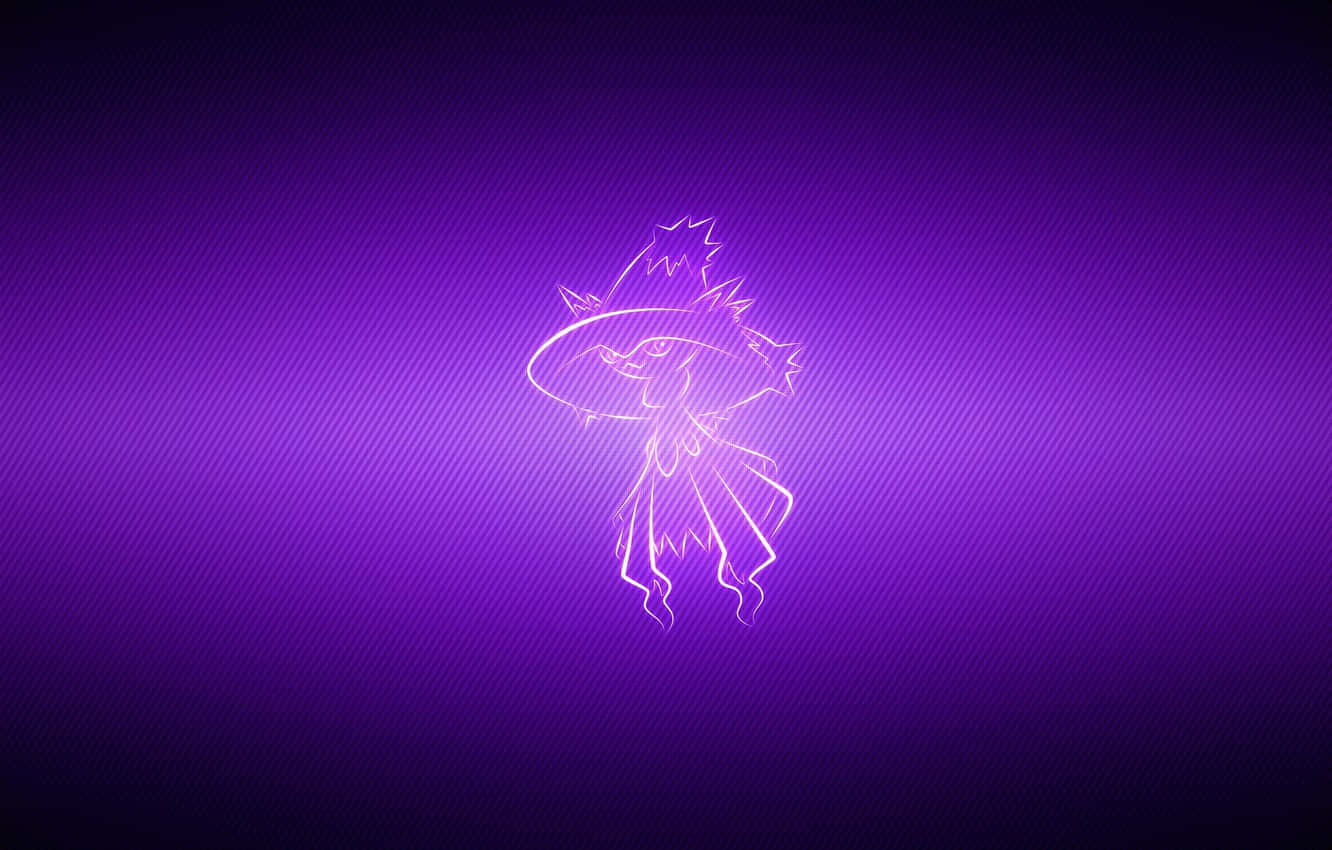 Pokémon Mismagius In Purple Wallpaper