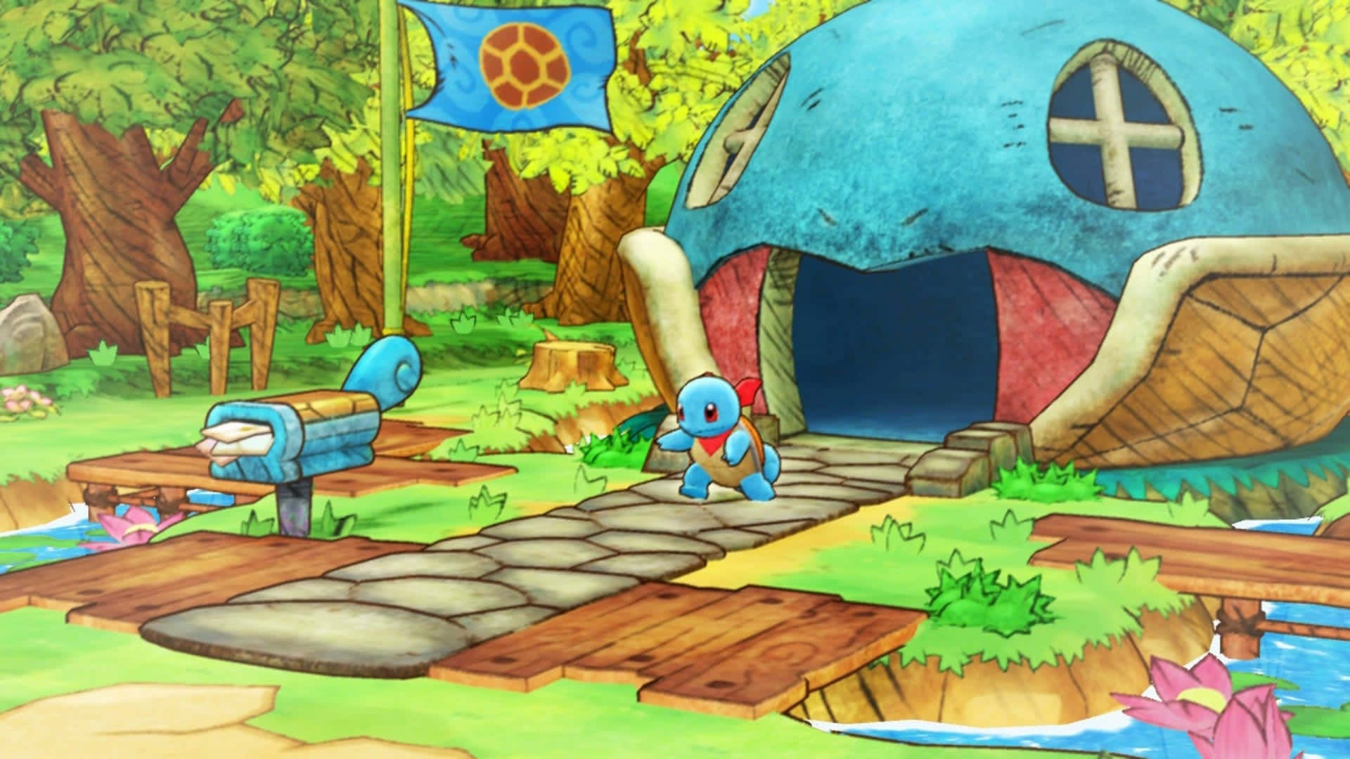 Explore an exciting world of Pokemon in Pokemon Mystery Dungeon Wallpaper