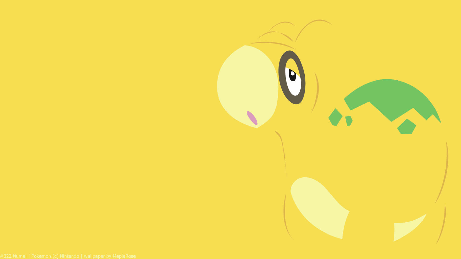Pokémon Numel Yellow Desktop Wallpaper