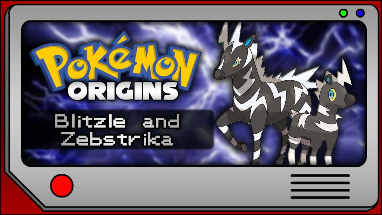 Pokémon Origins Blitzle And Zebstrika Wallpaper