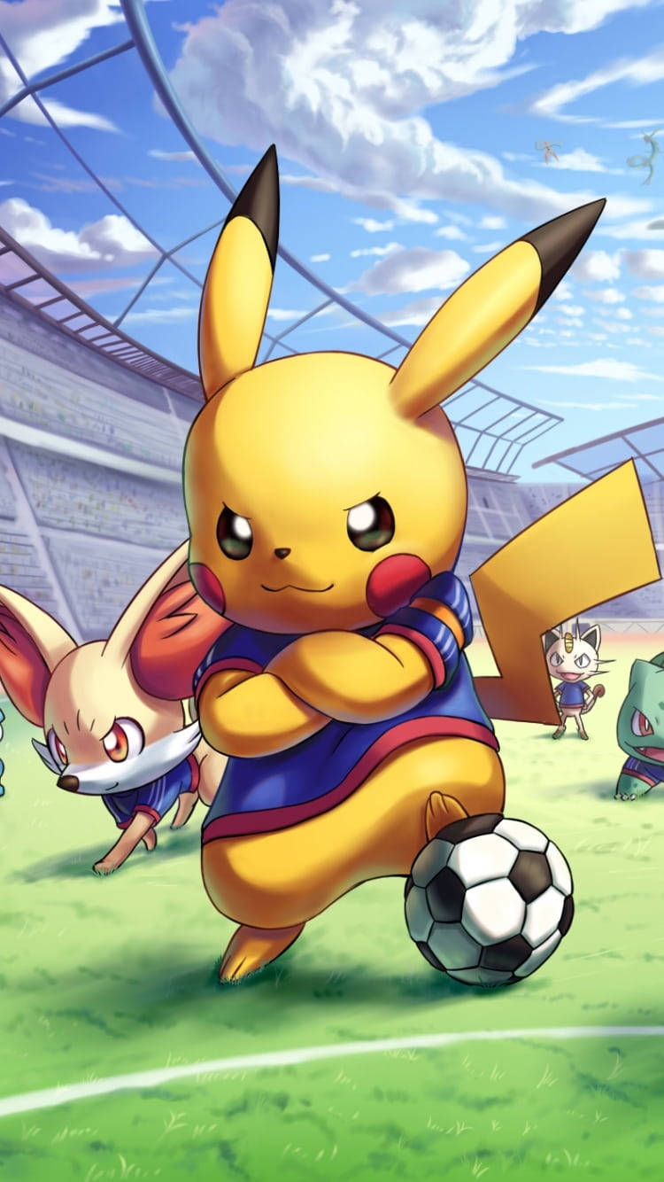 Pokemon Phone Pikachu Soccer Wallpaper