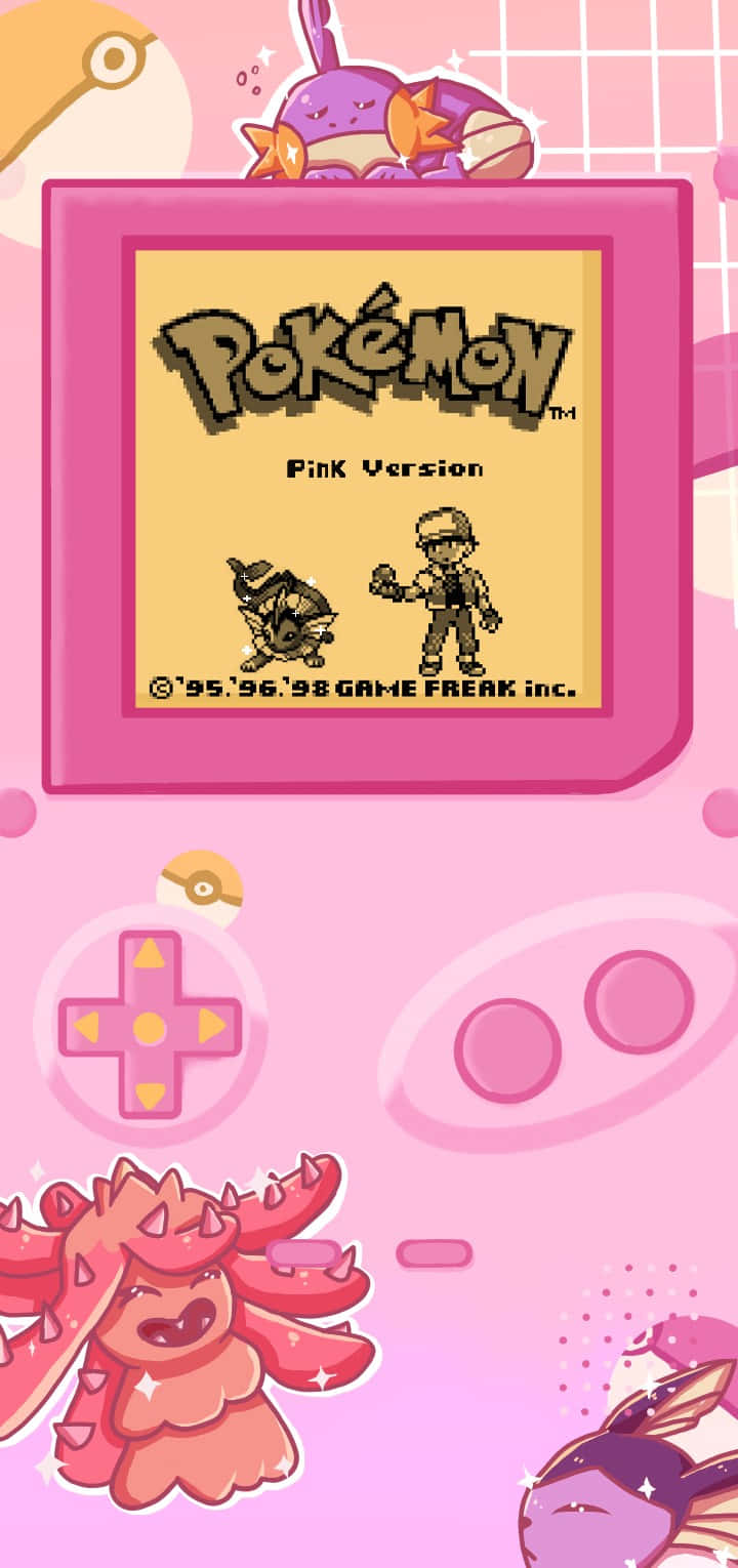 Pokemon Pink Version Gameboy Cartridge Wallpaper