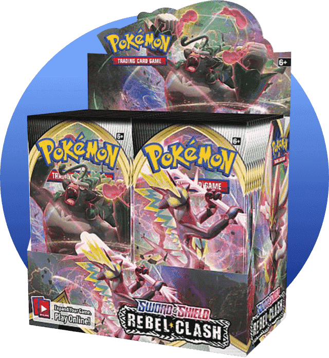 Pokemon Rebel Clash Booster Box PNG