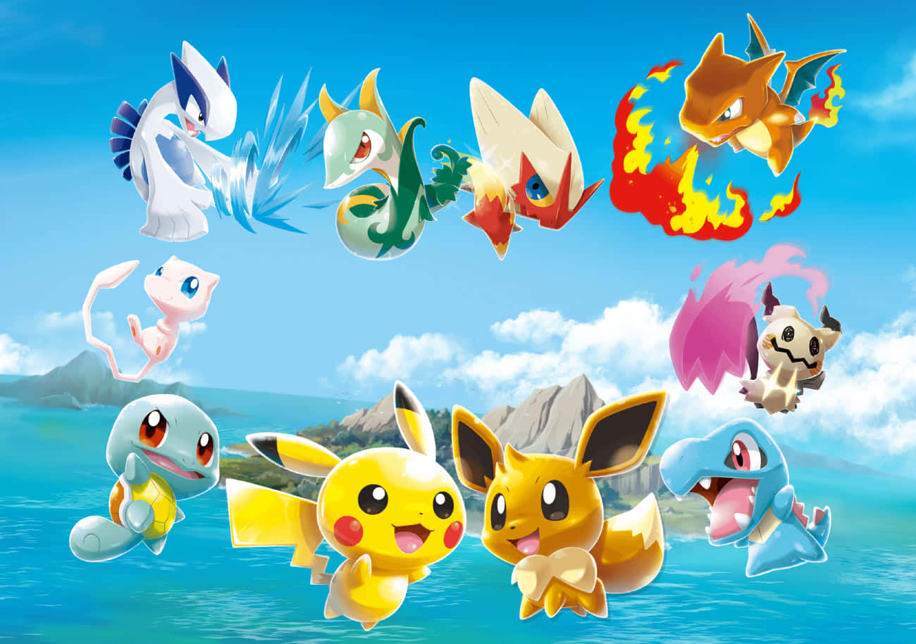 "Gather Up and Rumble! Join the Fun with Pokemon Rumble!" Wallpaper