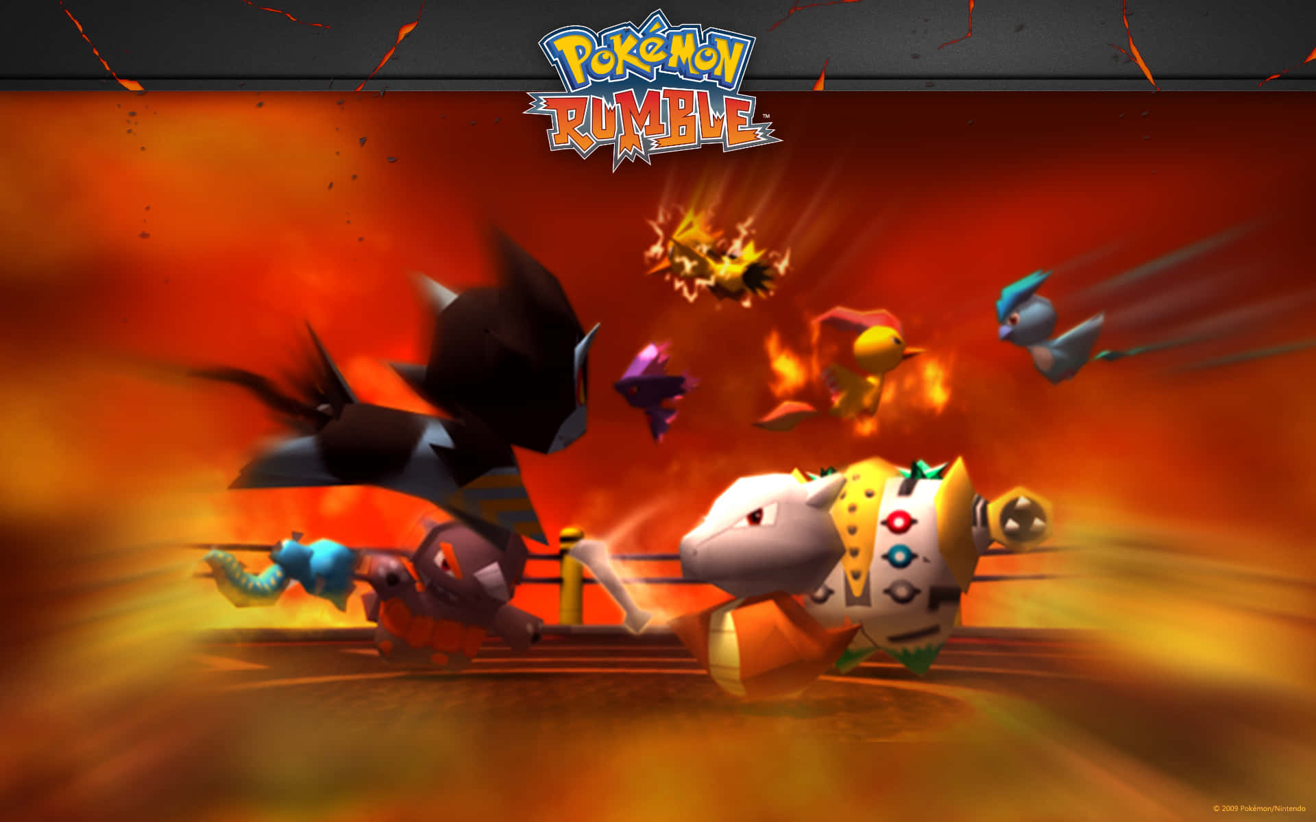 Battle Your Way to the Top in Pokemon Rumble! Wallpaper