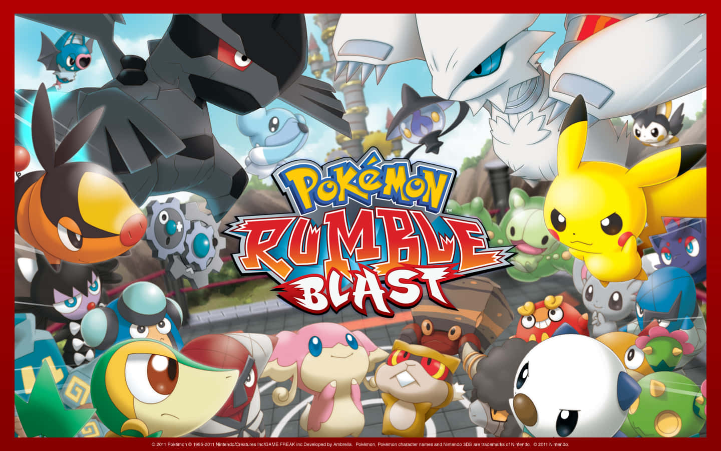 Pokemon Rumble Blast Game Artwork Wallpaper
