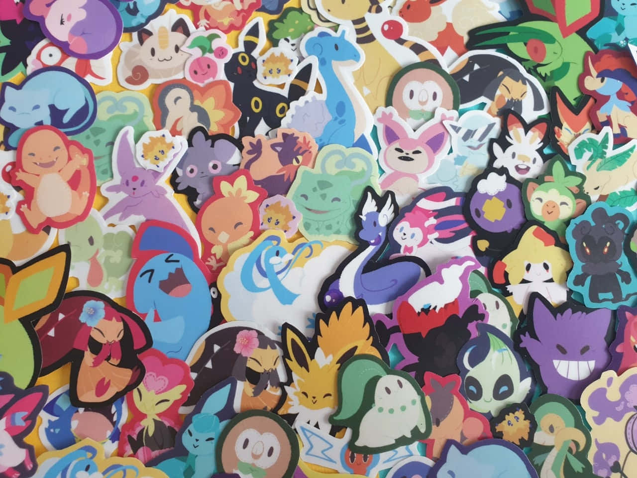 Pokemon Stickers 1280 X 960 Wallpaper Wallpaper
