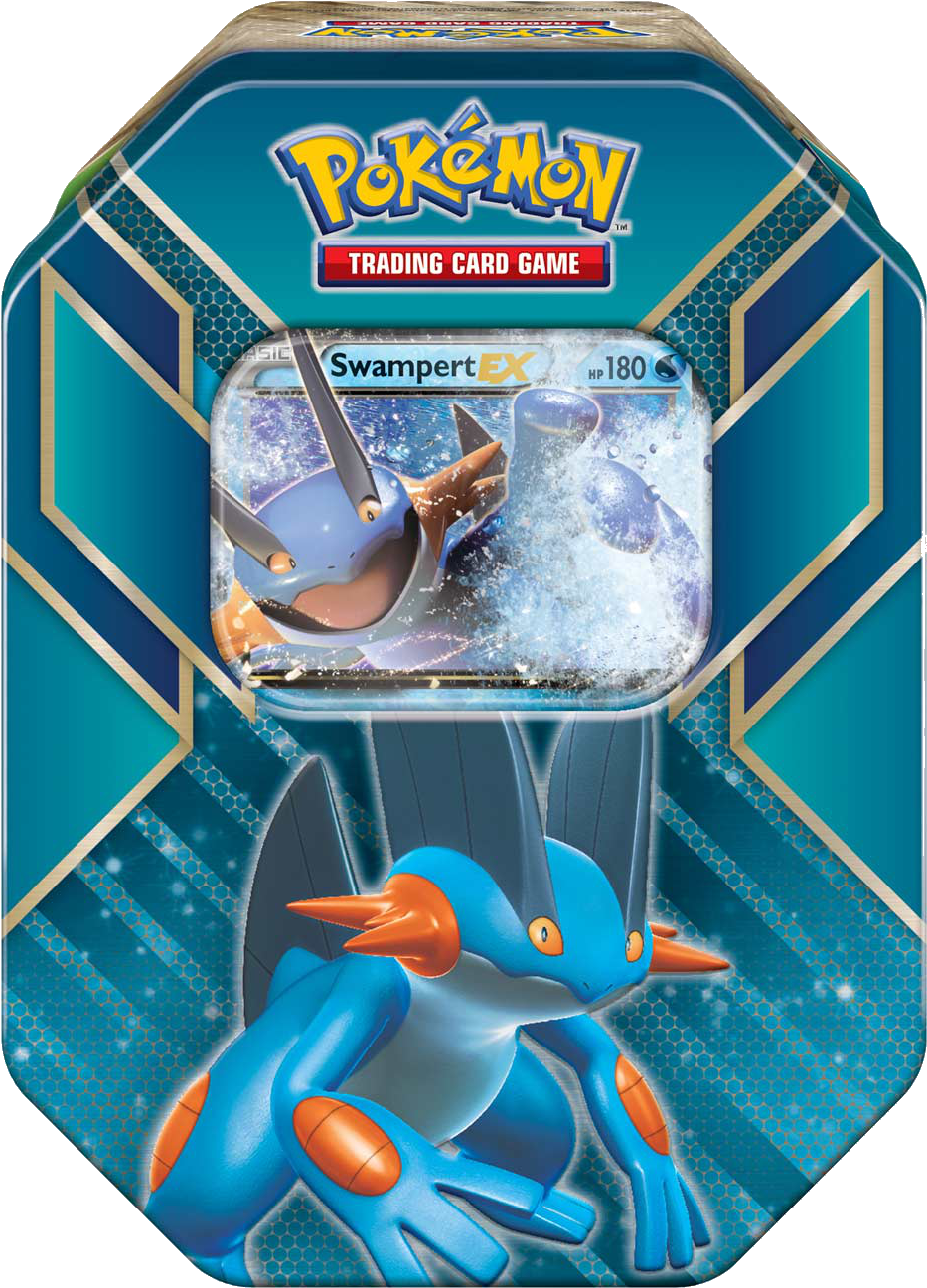 Pokemon Swampert E X Trading Card Tin PNG