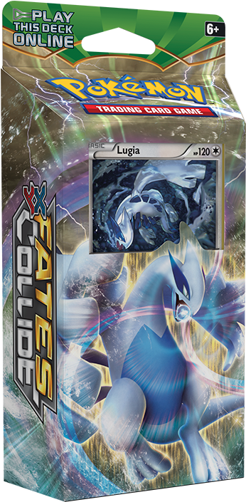 Pokemon T C G Lugia Fates Collide Theme Deck Packaging PNG