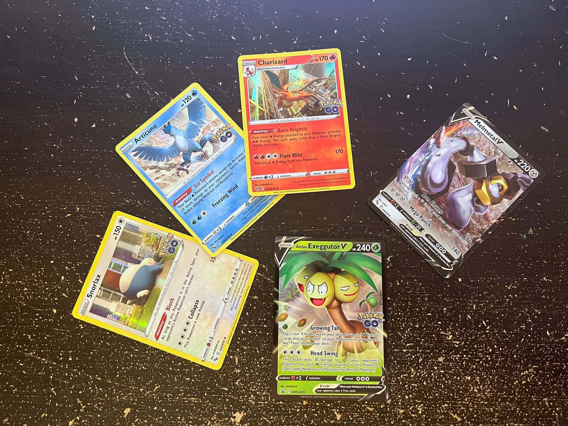 Pokémon Trading Cards With Exeggutor Wallpaper