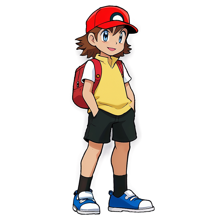 Pokemon Trainer Red Png 05032024 PNG