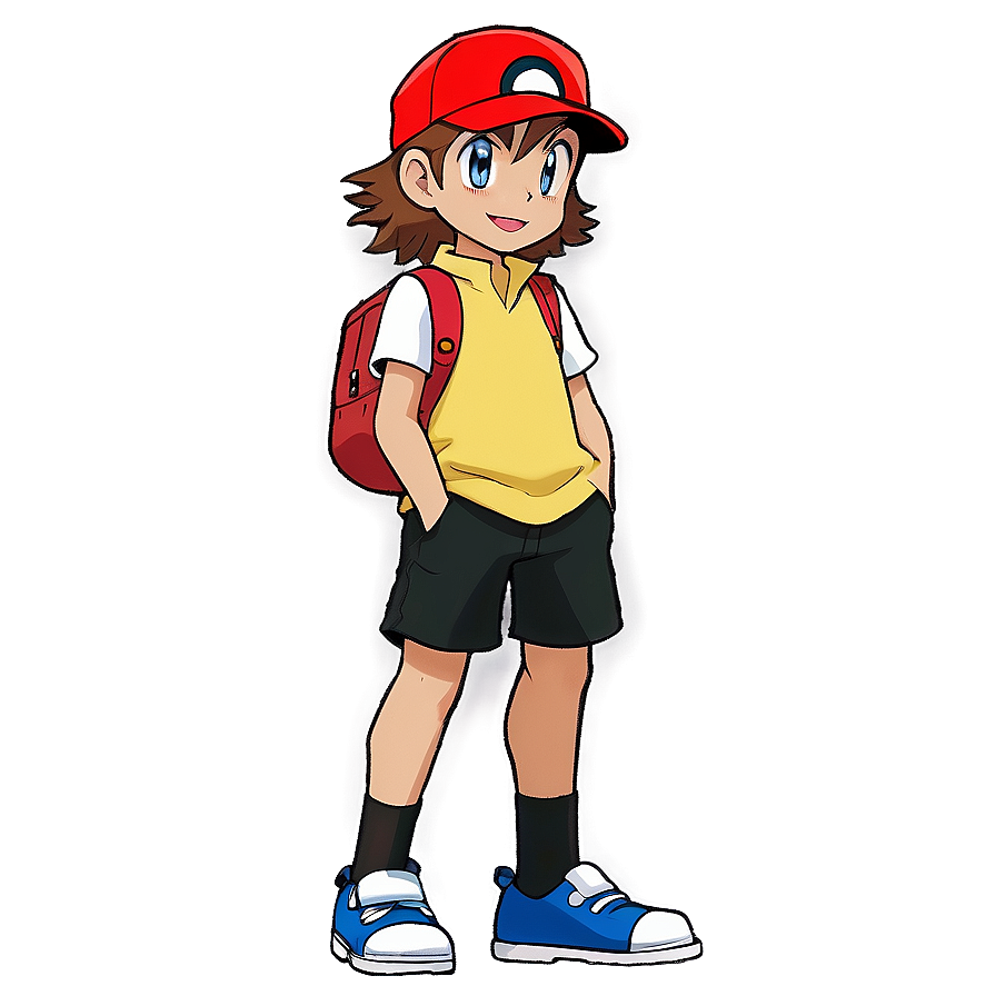 Download Pokemon Trainer Red Png 05032024 | Wallpapers.com