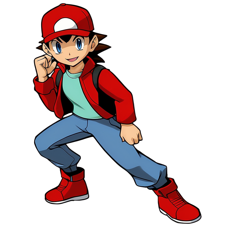 Download Pokemon Trainer Red Png Ewq | Wallpapers.com