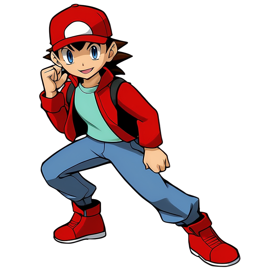 Pokemon Trainer Red Png Ewq PNG