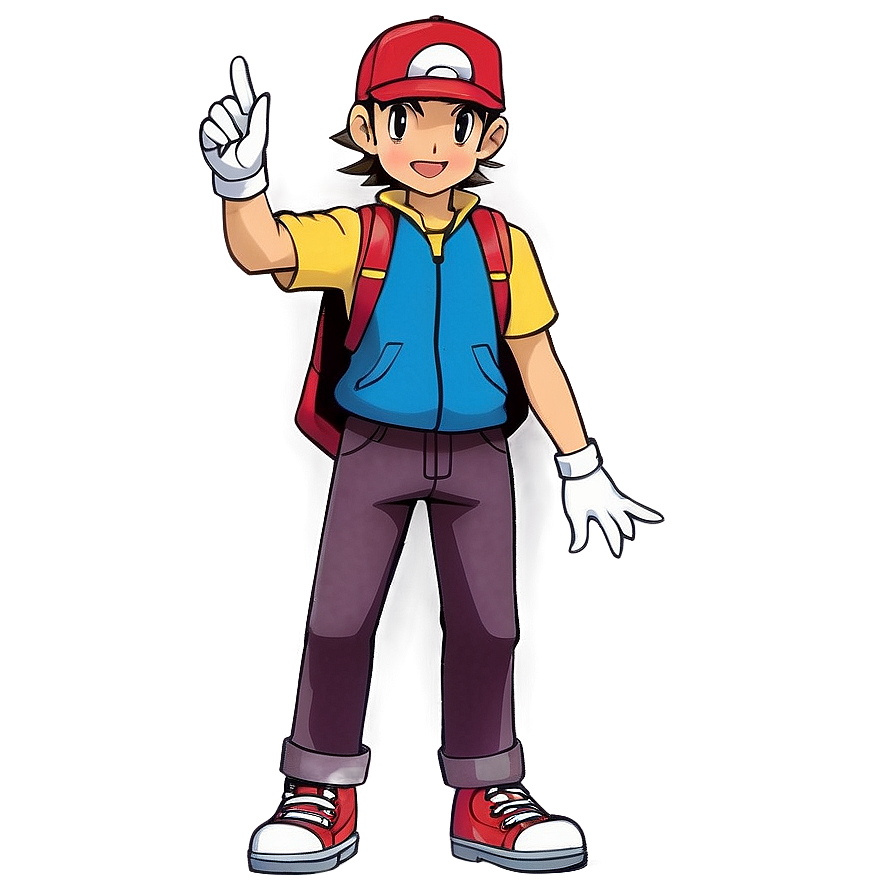 Download Pokemon Trainer Red Png Iwr | Wallpapers.com