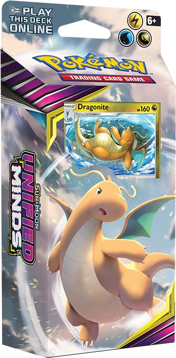 Pokemon Unified Minds Dragonite Deck PNG