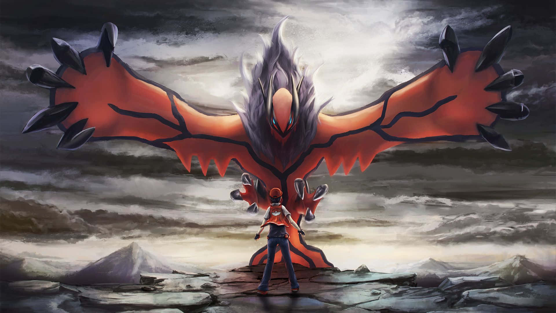 Pokemon Yveltal With Open Arms Wallpaper