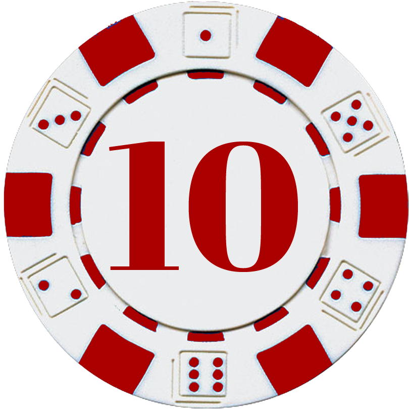 Poker Chip Number10 PNG