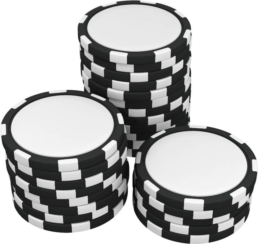 Poker Chips Stacked3 D Rendering PNG