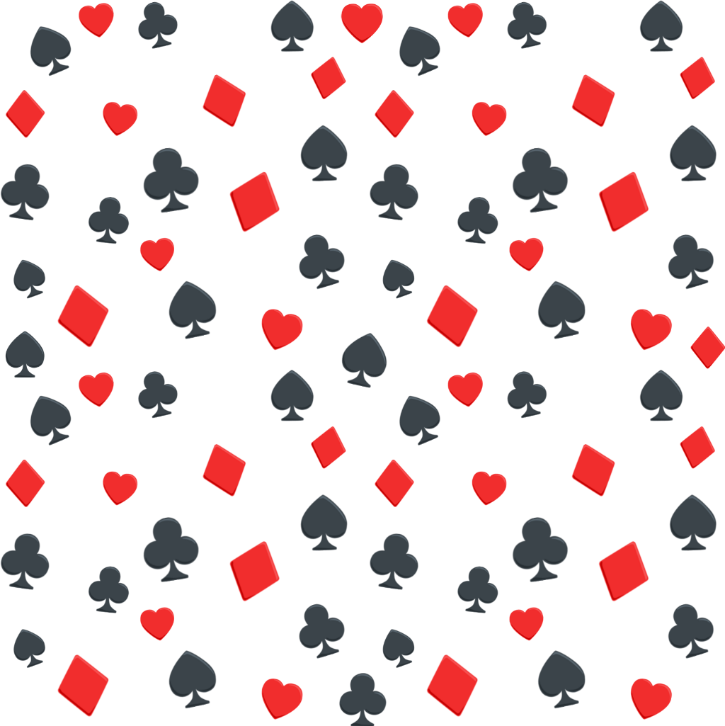 Poker Suit Pattern Background PNG