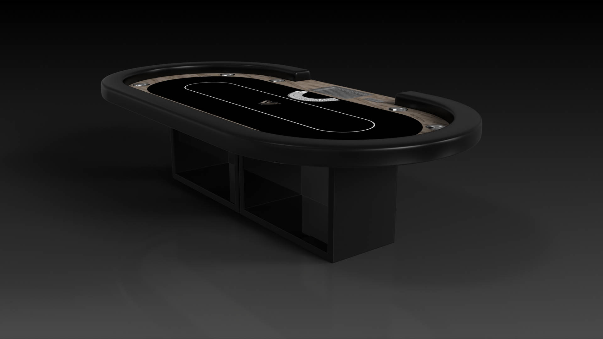 Poker Table In Black Shade Wallpaper