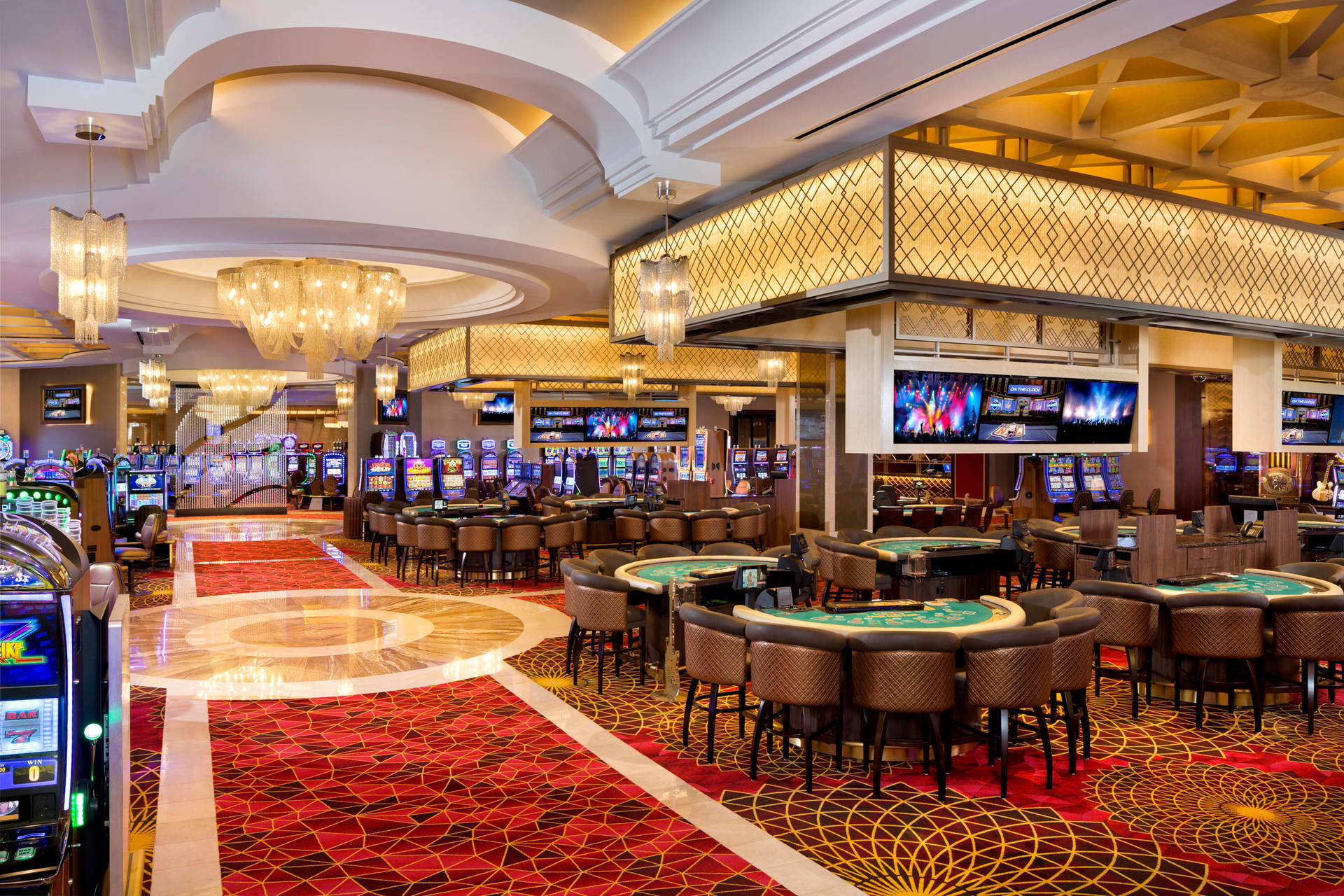 Pokerspieltischim Hotel Wallpaper