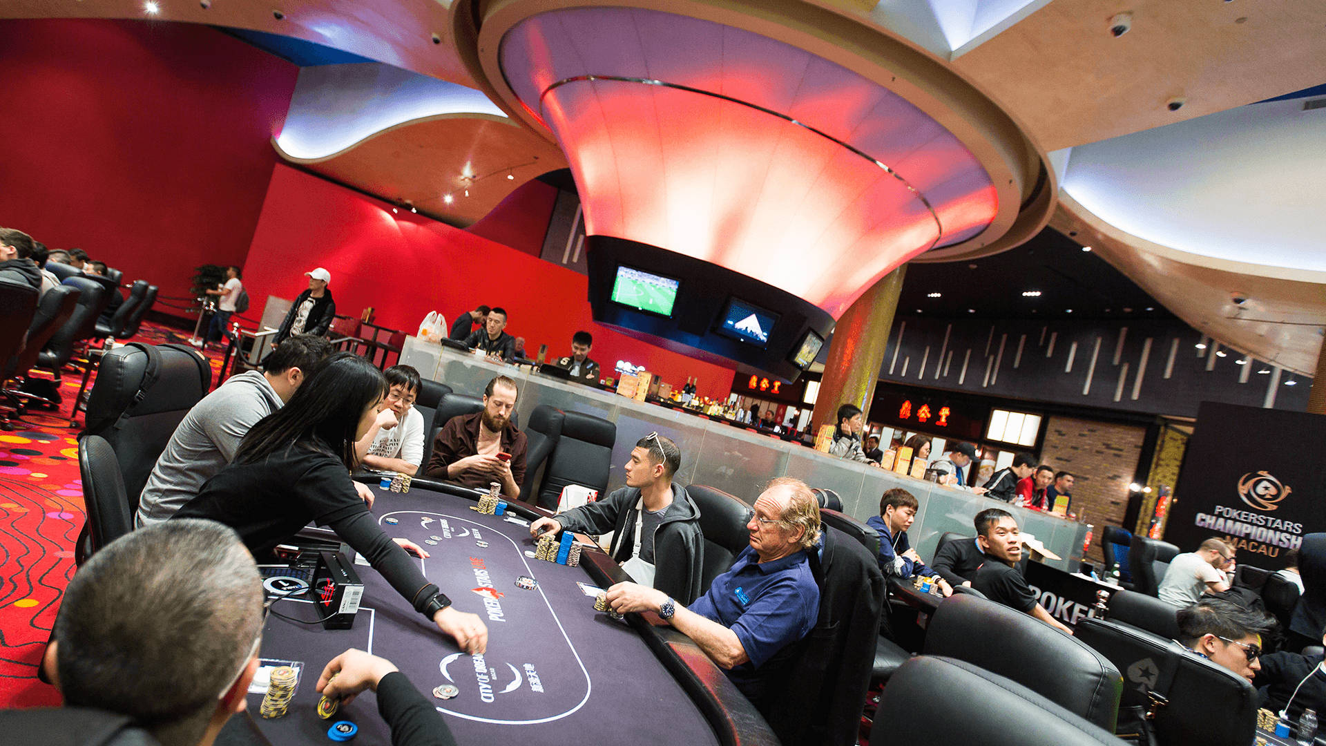 Pokertisch Bei Der Macau-meisterschaft Wallpaper