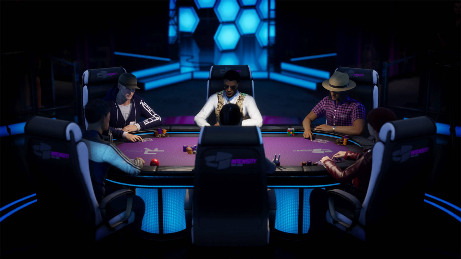 Mesade Póker En Un Videojuego. Fondo de pantalla