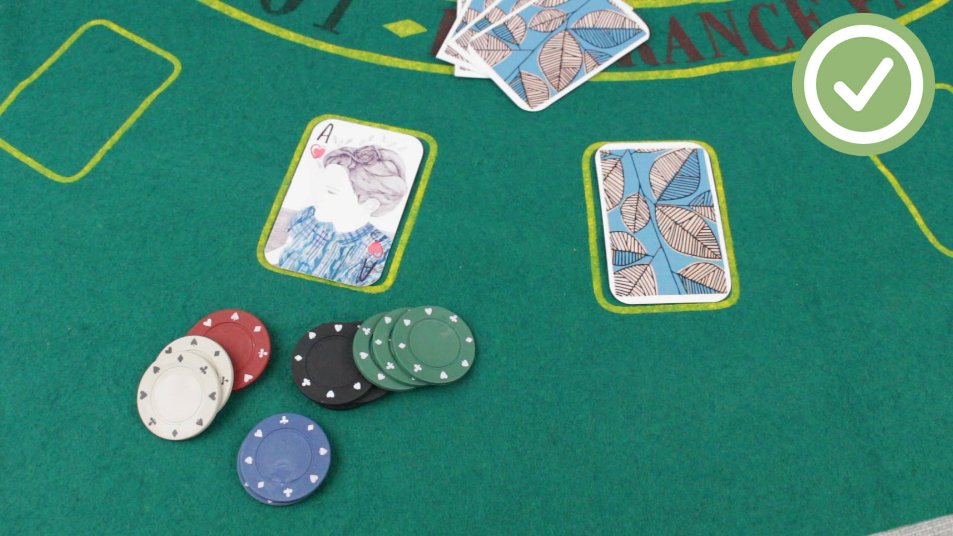 Pokerbord Med Kort Wallpaper