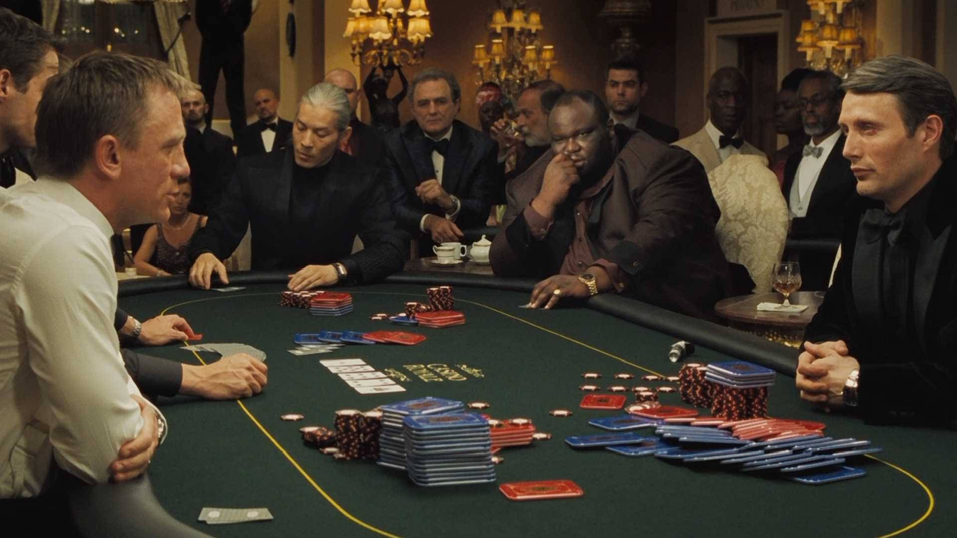 Poker Table With Noblemen Wallpaper