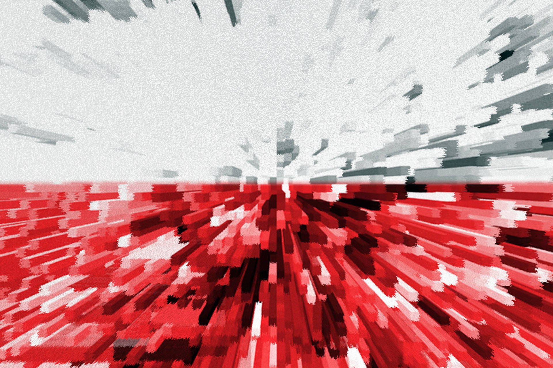 Poland Flag Pixel Art Wallpaper