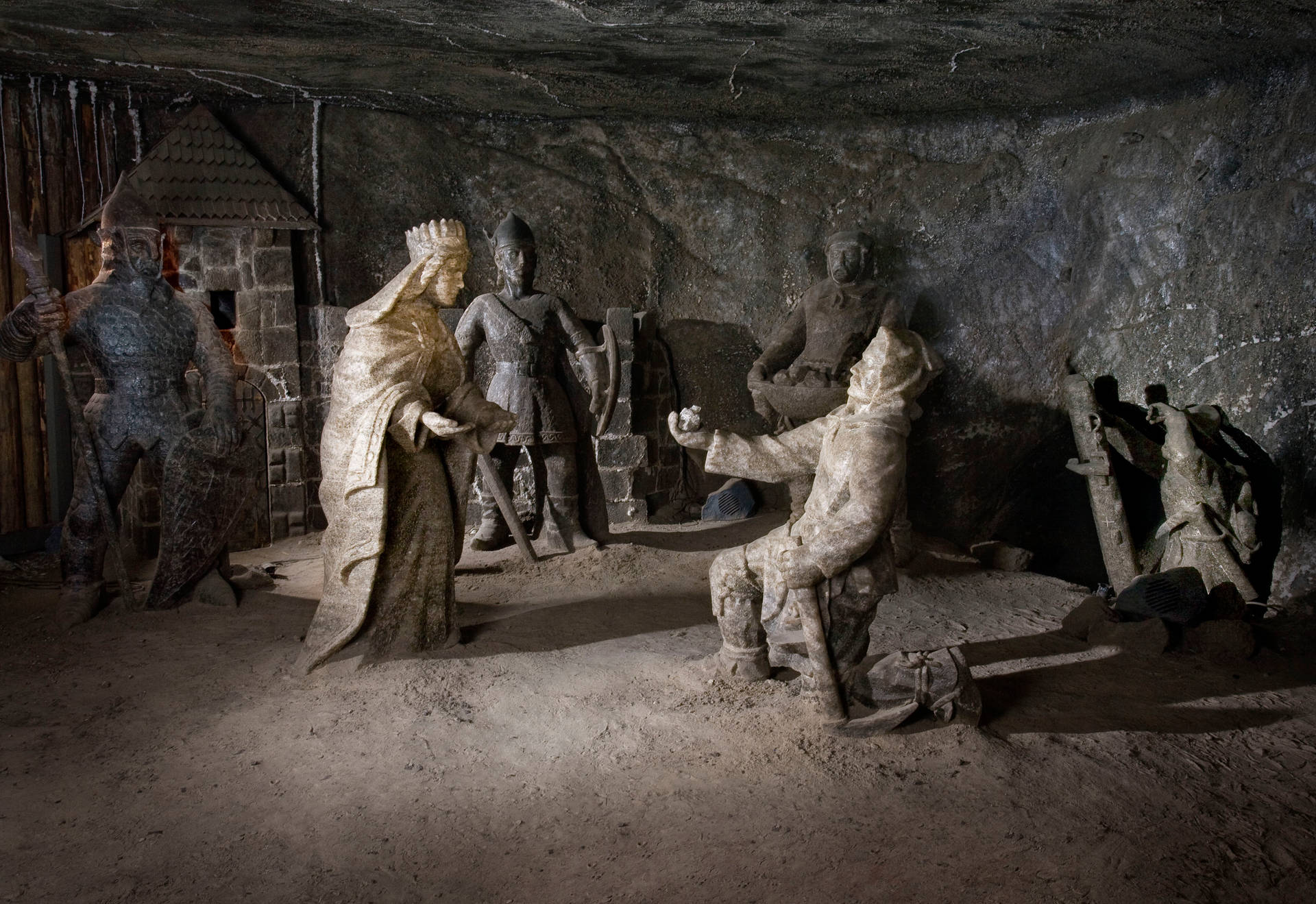 Poland's Prince Statue Salt Mine Wallpaper