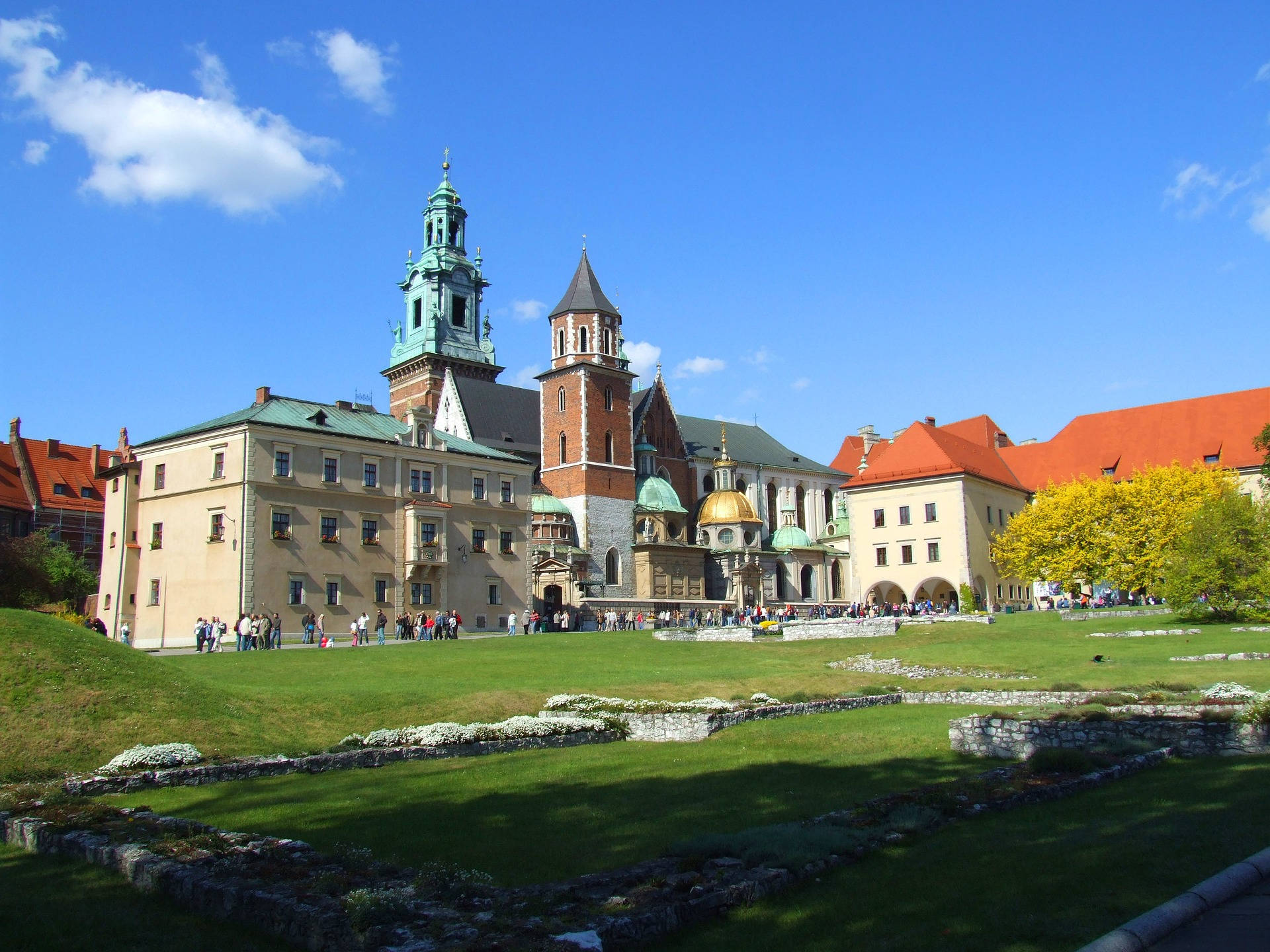 Castello Reale Di Wawel Della Polonia Sfondo