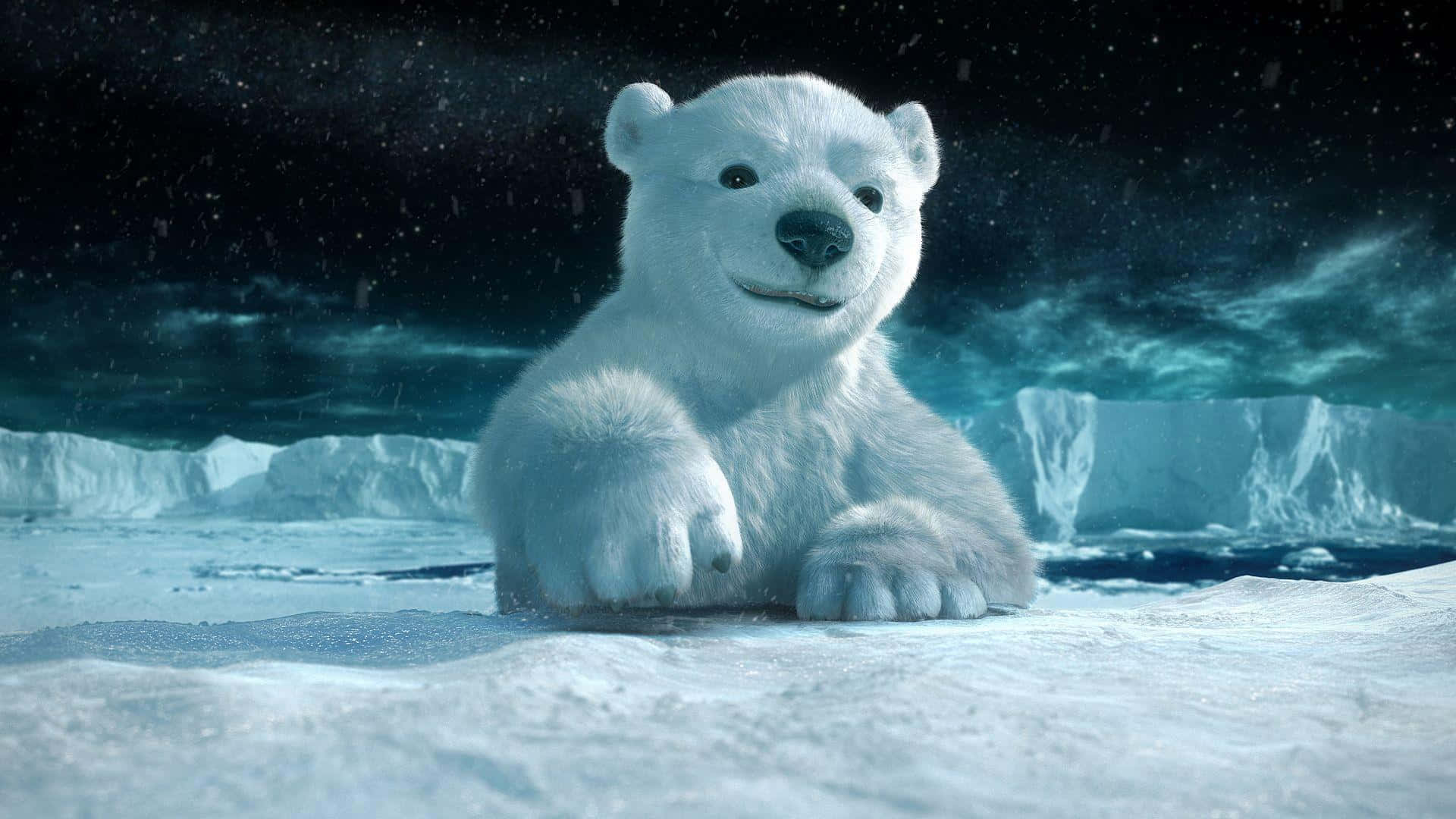 A Polar Bear in Search of Food