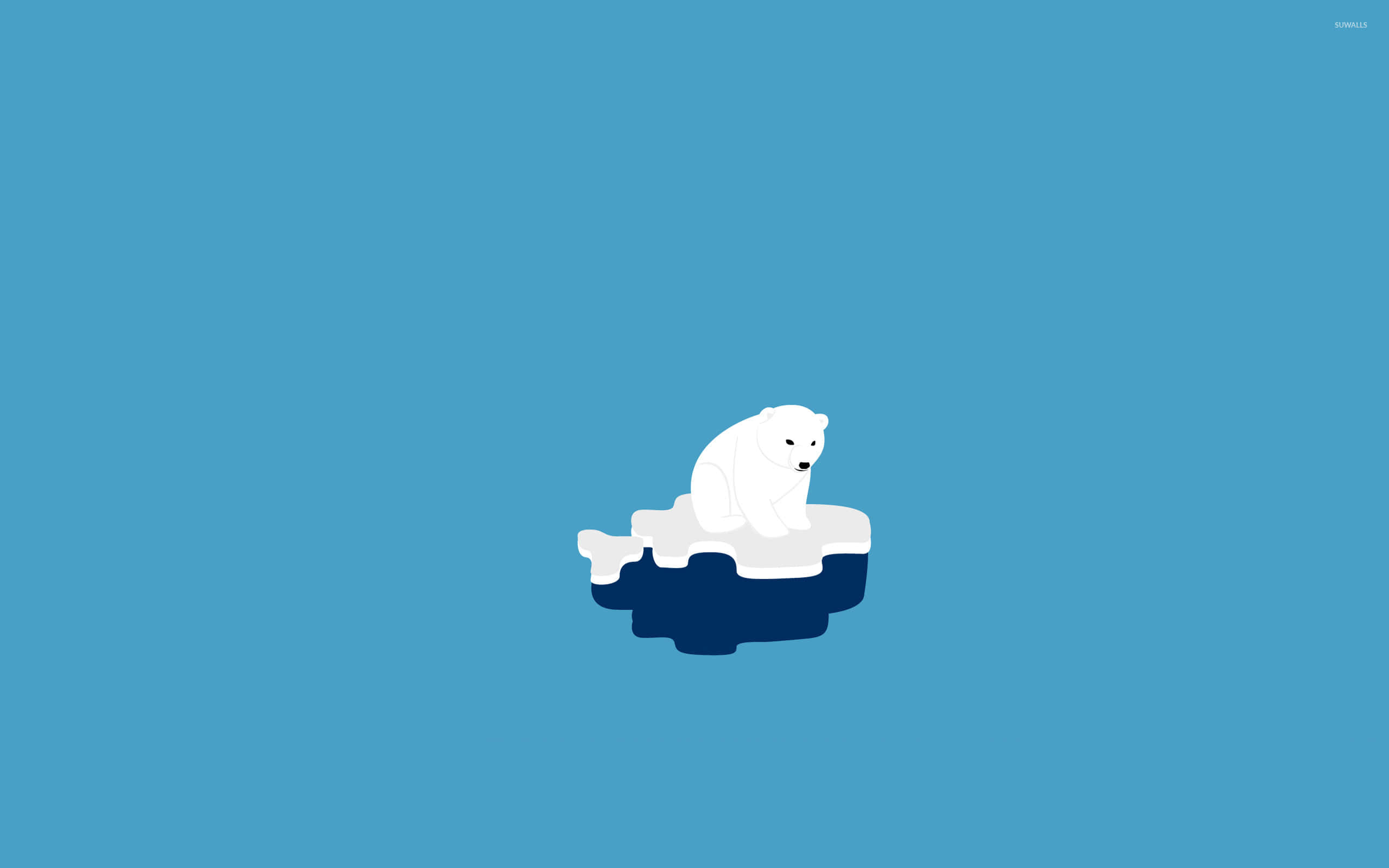 Einmajestätischer Eisbär, Der Über Das Arktische Eis Wacht.