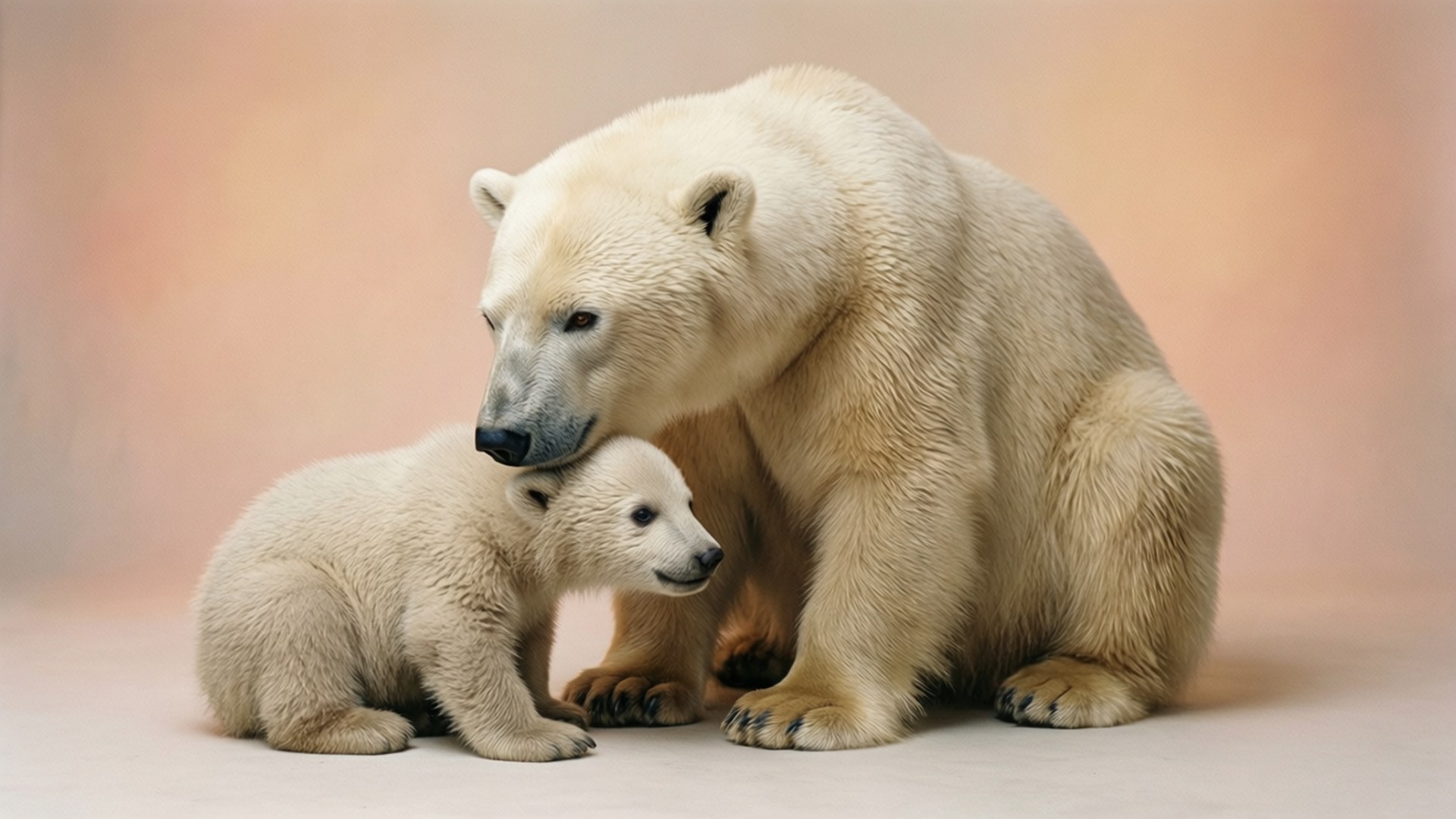 Polar Bear Cuddle Wallpapers