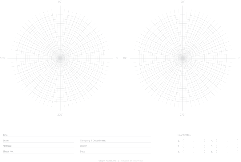 Polar Coordinate Graph Paper PNG